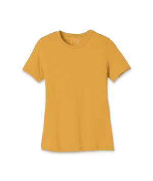 Nayked Apparel Women Women's Ridiculously Soft Relaxed Fit Lightweight T-Shirt Mustard Triblend / Small / NAY-B-1364