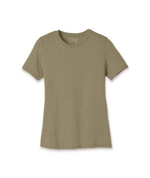 Nayked Apparel Women Women's Ridiculously Soft Relaxed Fit Lightweight T-Shirt Olive Triblend / Small / NAY-B-1364