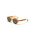 Nayked Apparel Women Women's Round Wood Sunglasses, Lifetime Guarantee One-Size / Light Wood/Black / NAY-S-W-13052