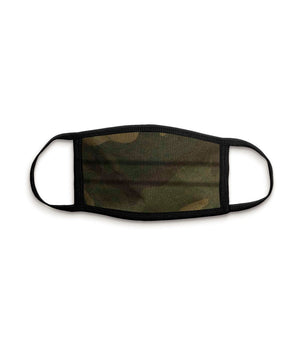 Nayked Apparel Youth Youth Ridiculously Soft 100% Cotton 2-Ply Washable Face Covering Mask Green Camo / NAY-MSK-MAV20